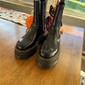 Dr. Martens Black Chelsea platform